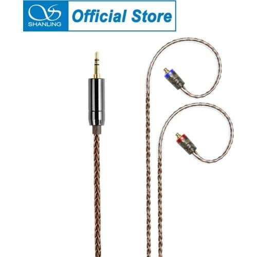 SHANLING EL1 2.5/4.4mm Balanced 3.5mm Single-ended MMCX Earphone Cable Furukawa Single Crystal Core Copper for ME700 ME500