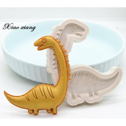 3D Dinosaur Silicone Fondant Molds For Baking Animal Chocolate Wedding Cake Decorating Tools Pastry Kitchen Baking Accessories