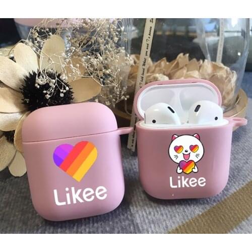 Funny Likee Cat Bear Love Heart pink TPU silicone Bluetooth Airpod Case For Airpods 1 Airpods 2 Airpods pro soft cover