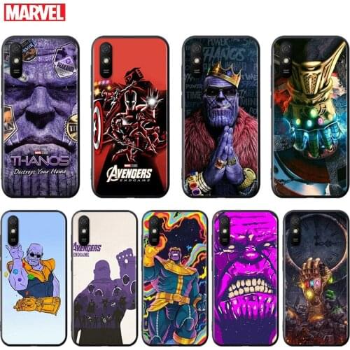 Silicone Cover Marvel Thanos Infinity Gauntlet For Xiaomi Redmi K40 K30i K30T K30S K20 10X GO S2 Y2 Pro Ultra Black Phone Case