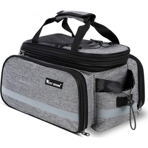 Bicycle Storage Bag Large-capacity Waterproof Mountain Saddle Rack Luggage Bags with Rain Cover Cycling Bike Accessories