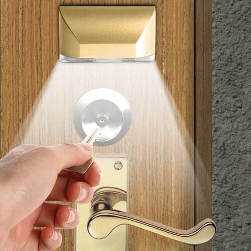LED Door lock light Home Intelligent Door Lock Cabinet Key Induction Small Night Light Sensor Lamp Photosensitive Sensors Lamp