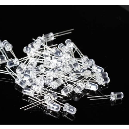 100pcs 5mm RGB LED Diodes Slow Flash Rainbow MultiColor Red Green Blue LED 2-Pins Brightness 5 mm Light-Emitting-Diode RGB Diodo