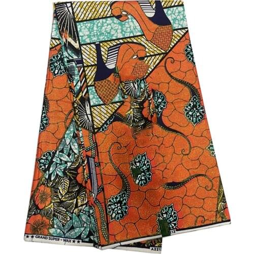 Veritble Original African Grand Gold Brocade Wax Printed Cotton Fabric For Dress 100%Real Soft99 Ankara Sewing Material SP-ER