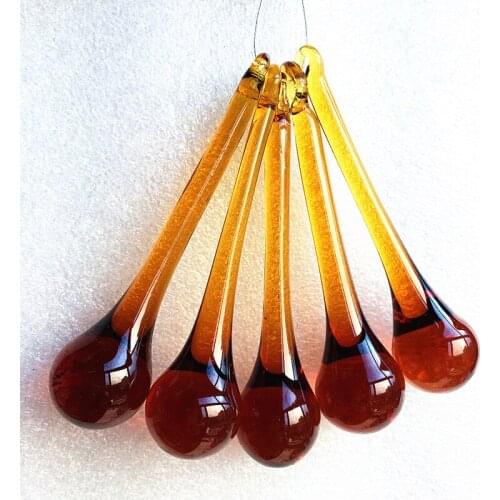 Top Quality 8pcs 20x80mm Chandelier Ceiling Lamp Lighting Hanging Drops Pendant Glass DIY Living Bed Room Home Decor+Free Rings