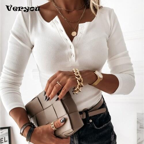 2021 New Spring Sexy V Neck Button Blouses Shirts 2021 Fashion Lace Long Sleeve Pullovers Tops Women Solid Color Blouses Blusa