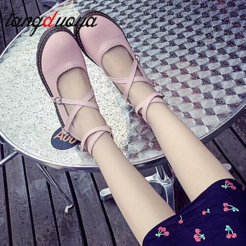 High-Q Unisex Japan Anime Lolita Shoes Casual Preppy Girls Female Lady Cosplay Lolita Student Uniform Shoes