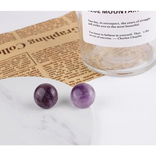 Meajoe Natural Stone Purple Crystal Stud Earrings With 7 Model Available Fashion Women Earrings Wholesale Gift