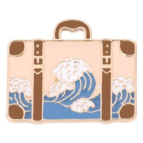 New Outdoors Mountain Starry Night Enamel Pin Wild Camping Hiking Brooches Bag Clothes Lapel Pin Adventure Badge Jewelry Gift