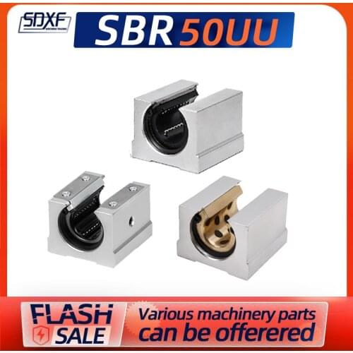 One piece, SBR hole pitch 50mm, slider with copper sleeve/copper sleeve plus dustproof/press plate/press plate plus copper sleev