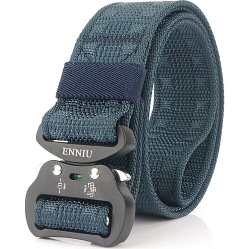 125*3.8cm Aluminum Buckle Nylon Army Fans Tactical Belt Men Women Outdoor Training Climbing Wearproof Military Tactics Waistband