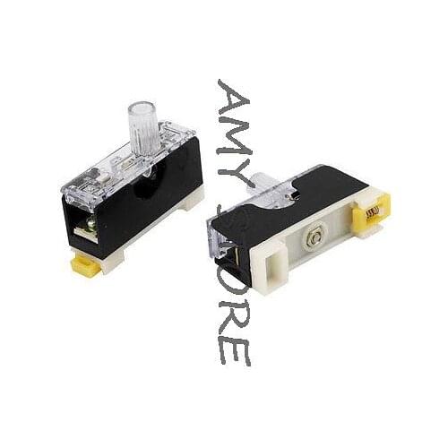 30mm DIN Rail Mount 5.8mm x 30mm Fuse Holder Base AC 250V 10A Amp Plastic