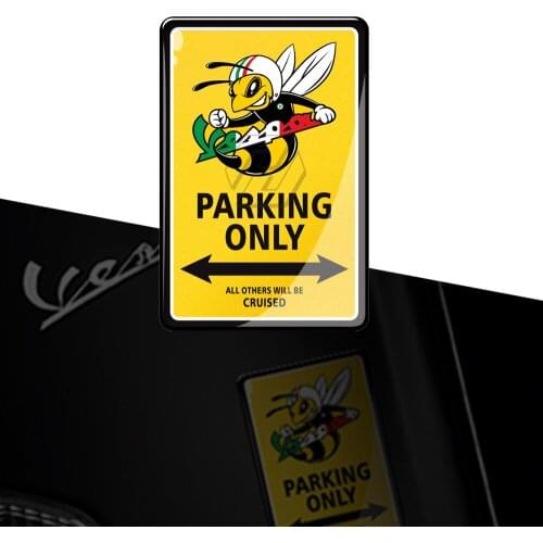 3D Motorcycle Decal Parking Only Stickers Case for PIAGGIO VESPA GTS150 GTS 250 GTS300 GTS GTV 150 125 250 300 300ie