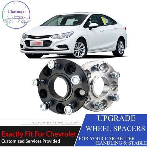 For Chevrolet Malibu 2016-2017 5X115 70.3CB 25mm Thick Hubcenteric Black/White Colour Wheel Spacer Adapters