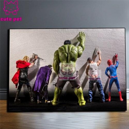 DIY Diamond Painting Art Toilet funny hero Diamond embroidery 5d Cross Stitch diy full square diamond mosaic Gift Boy Room Decor