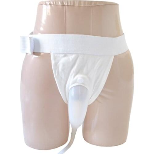 Free shipping male urine bag Bed breathable incontinence urine bag urine collector
