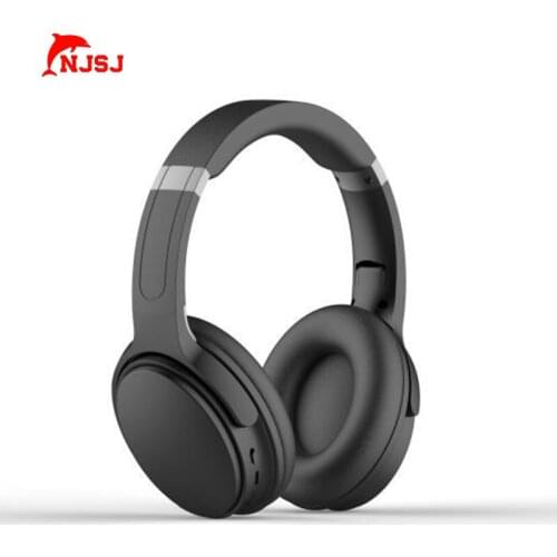 NSJ Wireless Headset Bluetooth 5.0 Bass Stereo Wireless Headphones Ove-Ear Headphones USB Noise Reduction Headset