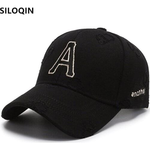 SILOQIN Snapback Cap Men Women Letter Embroidery Baseball Cap Multicolor Sunscreen Fishing Cap Adjustable Size Couple Sports Cap
