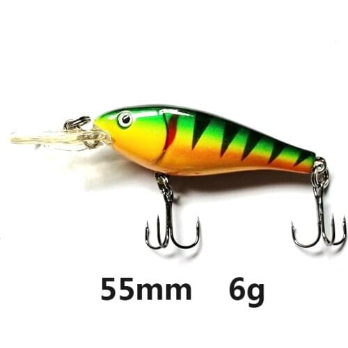 Banshee 55mm 6g New Mini Minnow Fishing Lure 2020 Hard Artificial Bait 3D Eyes Fishing Wobblers diving 0.5m-2m Crankbait Minnows