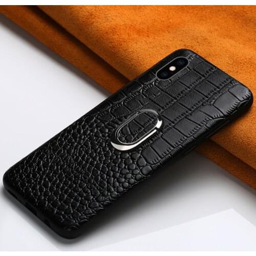 Genuine Leather Magnetic Bracket Phone Case for iPhone 11 Pro Max 12 Mini 12 Pro Max X 7 6 8 Plus XS XR All Inclusive Business