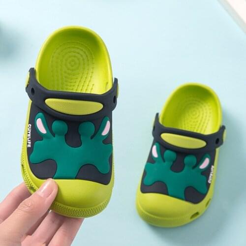 Melissa Infantil Hot Children Summer Slipper Toddler Baby Boys Girls Cute Cartoon Beach Slippers Flip Shoes Sandals Pantufa