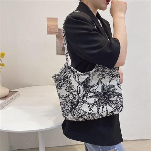 Underarm Bag Designer Tote Shoulder Bag Female Handbag Women Bag Backpack Zebra Fashion 2021 New Trend Canvas High Capacity
