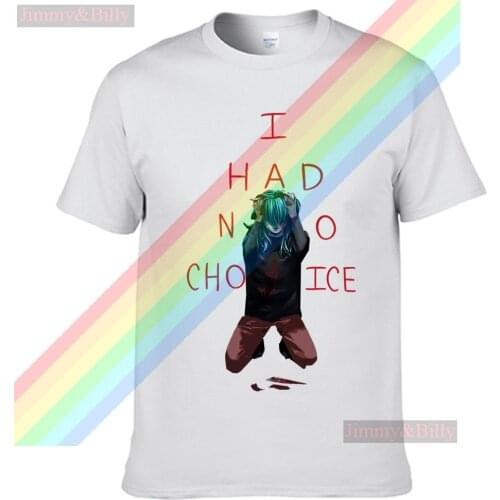 Sally Face I Had No Choice Retro Casual T Shirt Mens Summer Black 100% Cotton Short Sleeves O-Neck Tee Shirts Tops Tee Unisex