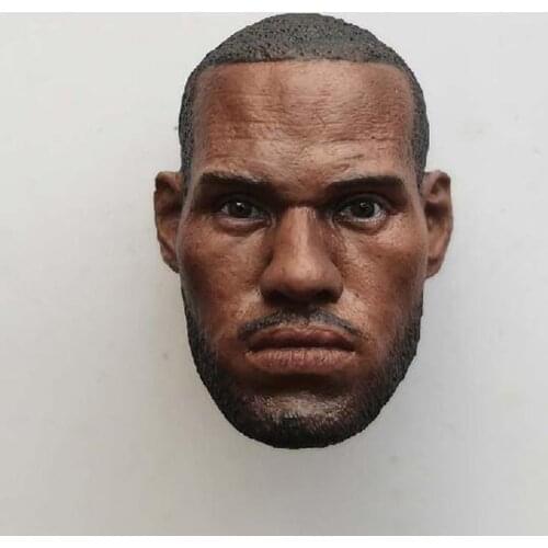 Delicate Painting Hot 1/6 Basketball Superstar LeBron James Head Sculpt Fit 12" Figure