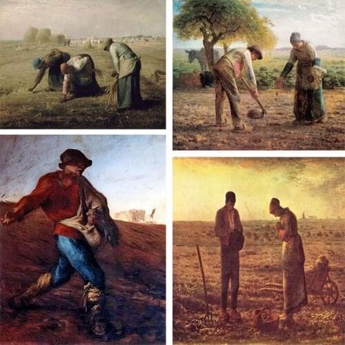 Great French Painter J.F Millet Series 5D DIY Diamond Painting Full Square/Round Diamond Embroidery Picture Home Decor 20CMX30CM