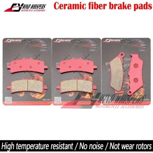 Motorcycle Ceramic Front Rear Brake Pads For Ducati Diavel ABS Carbon 11-18 Chromo AMG Dark Strada Diesel 1200 S Multistrada