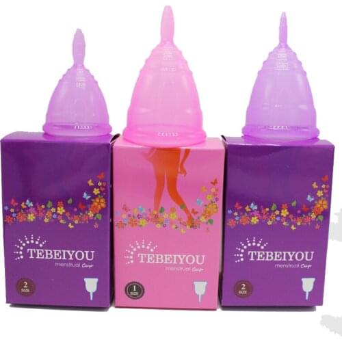 Medical Silicone Healthy Care Menstrual Cup For Women Sanitary Period Feminine Hygiene Spill-Proof Washable Reusable Swim Travel