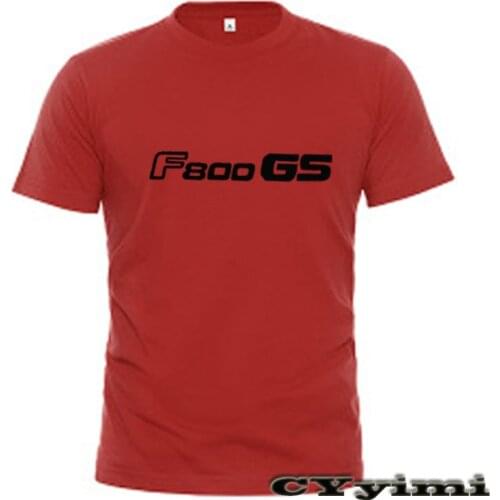 For BMW F800GS T Shirt Men New LOGO T-shirt 100% Cotton Summer Short Sleeve Round Neck Tees Male