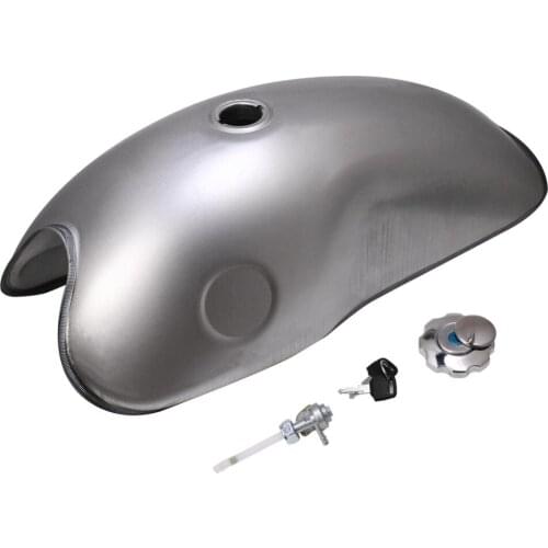 Unpainted Cafe Racer Fuel Tank Retro 10L 2.6 Gal Universal Custom Oil Gas Tank For Suzuki Yamaha Honda 750 CB400 XJR400