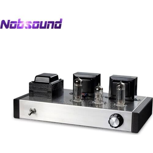 Nobsound Latest 6N2+6P1 Vacuum Tube Amplifier Stereo Class A Integrated Power Amplifier 4W+4W Pure Handmade