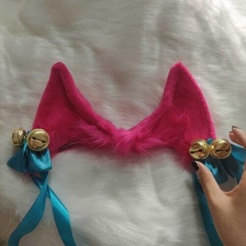 2020 New!!LOL Spirit Blossom Tailed Fox Ahri ear headwear Free Shipping