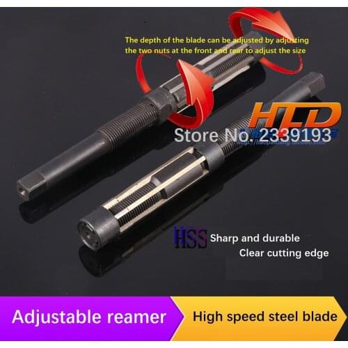 Zhengte Baoli Straight Handle Adjustable Hand Reamer 6-64mm High Speed Steel Adjustable Reamer Twist Handle Reaming
