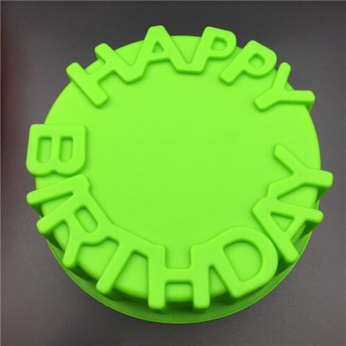 PEIPINGKE Happy Birthday Silicone Cake Mold Cake Pan DIY Cake Tools Silicone Cake Decorating Molds Bakeware
