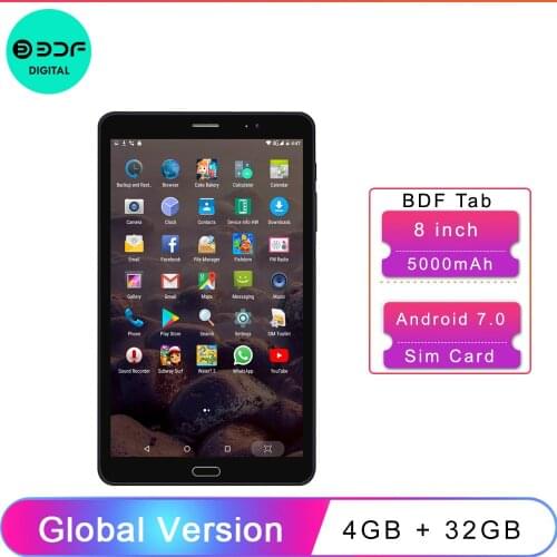 New 8 Inch Android 6.0 Tablet Pc 1GB+32GB 3G Sim Card Mobile Phone Call Tablets 5Mp+2Mp Real Camera 1280*800 IPS