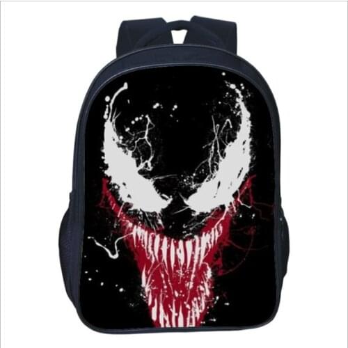16 Inch Venom Children School Bags Orthopedic Backpack Kids School Boys Girls Mochila Infantil Catoon Bags Gift