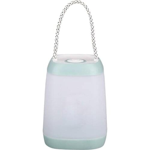 LED Night Light USB Rechargeable Camping Light Bedside Lamp Handle Rope for Bedroom Outdoor Camping Living Room Parties WWO