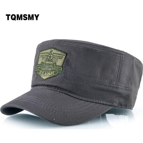 TQMSMY 100% cotton material Camouflage embroidery Badge army flat baseball hats cap for men and women snapback cap TMBS49