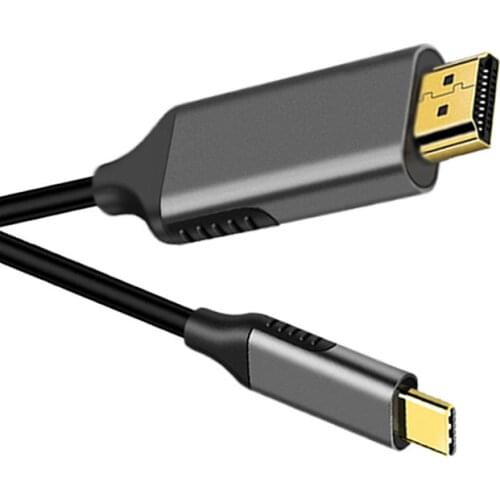 1.8m USB C To HDMI-compatible Cable 4K Type C HD Thunderbolt3 Converter for MacBook Huawei Mate 30