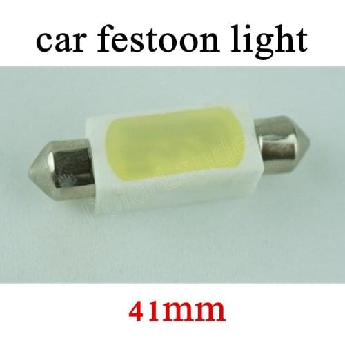 10 pieces led Car f-estoon light Auto Led 41MM 5W ceramic body bulbs 12V facotry price sale