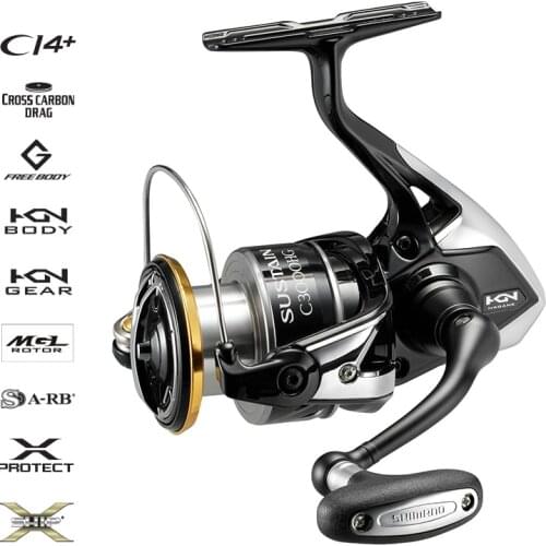 100% Original SHIMANO SUSTAIN FI Spinning Fishing Reel 2500 2500HG C3000HG 3000XG 4000XG C5000XG X PROTECT