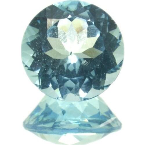 13,01 ct. Blue Topaz Round Cut