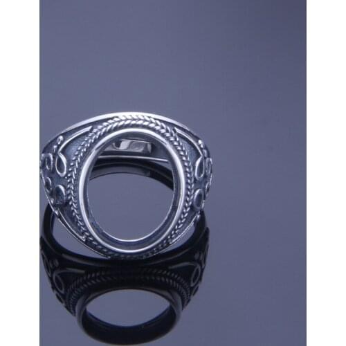 13*16mm 925 STERLING SILVER Semi Mount Bases Blanks base blank Pad VINTAGE rings ring Setting jewelry findings DIY A2239