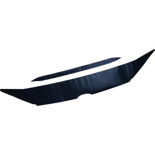 2Pcs/Set Car Carbon Fiber Style Front Hood Cover Sticker Bonnet Molding Trim Fit For Nissan Sentra 2020 2021 Accessories