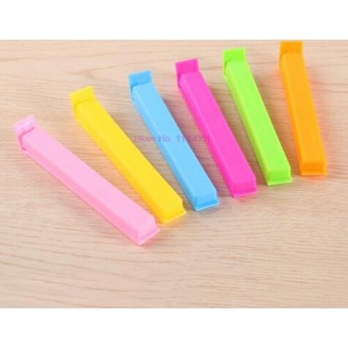 2000pcs Portable New Kitchen Storage Food Snack Seal Sealing Bag Clips Sealer Clamp Plastic Tool Kitchen Accessories