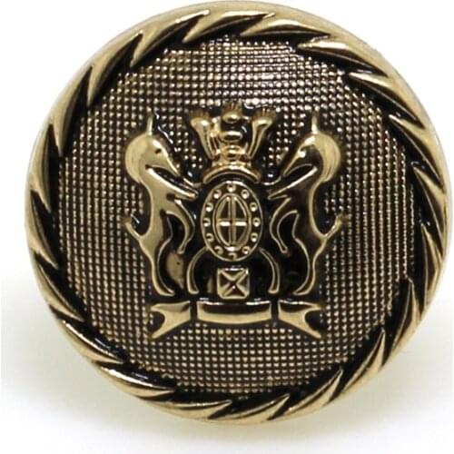 2015 popular free shipping high-grade gold color metal buttons zinc alloy is used in dust coat jacket DIY hand sewing