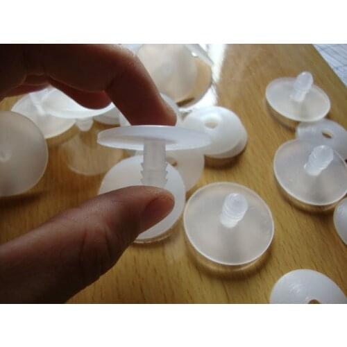 30 sets 15mm/18mm/20mm/25mm/30mm/35mm/40mm/45mm/55mm DIY craft doll toy joints-White joints, engage bolt,teady bear joints